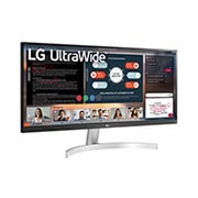 LG Οθόνη 29'' UltraWide™ Full HD (2560x1080) HDR IPS, πλαϊνή όψη σε γωνία +15 μοιρών, 29WN600-W, thumbnail 3