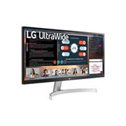 LG Οθόνη 29'' UltraWide™ Full HD (2560x1080) HDR IPS, προοπτική όψη, 29WN600-W, thumbnail 4