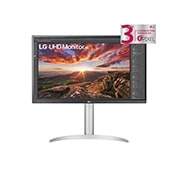 LG Οθόνη IPS 27'' UHD 4K με VESA DisplayHDR™ 400, μπροστινή όψη, 27UP850-W, thumbnail 1