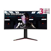 LG Κυρτή οθόνη 34'' 21:9 UltraGear™ Nano IPS 1 ms (GtG), μπροστινή όψη, 34GN850-B, thumbnail 1