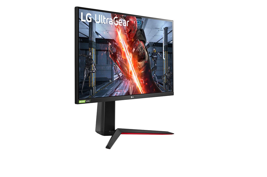 LG Οθόνη 27'' UltraGear™ Nano IPS 1 ms, συμβατή με NVIDIA® G-SYNC®, Προοπτική όψη, 27GN850-B, thumbnail 4