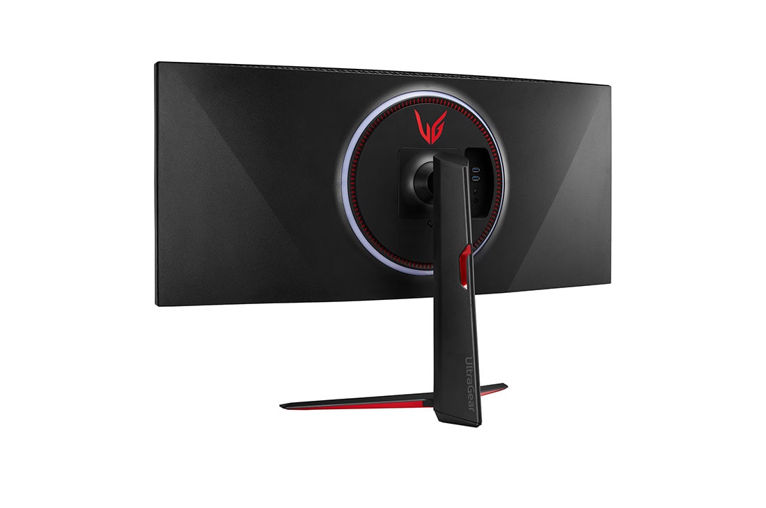 LG Κυρτή οθόνη για παιχνίδια 37,5'' UltraGear™ Nano IPS 1 ms (GtG), πίσω προοπτική όψη με λευκό φωτισμό, 38GN950-B, thumbnail 8