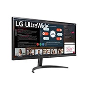 LG Οθόνη IPS 34'' UltraWide™ Full HD 21:9 με AMD FreeSync™, πλαϊνή όψη +30 μοιρών, 34WP500-B, thumbnail 4