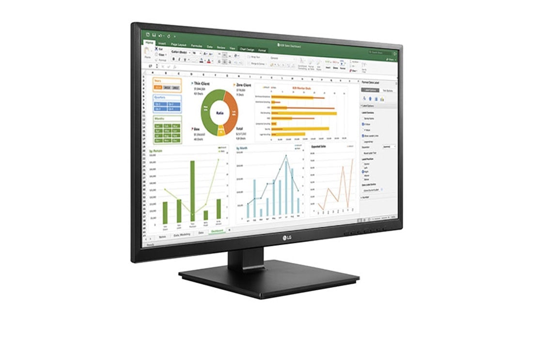 LG Οθόνη IPS Full HD 27'', προοπτική όψη, 27BK550Y-B, thumbnail 4