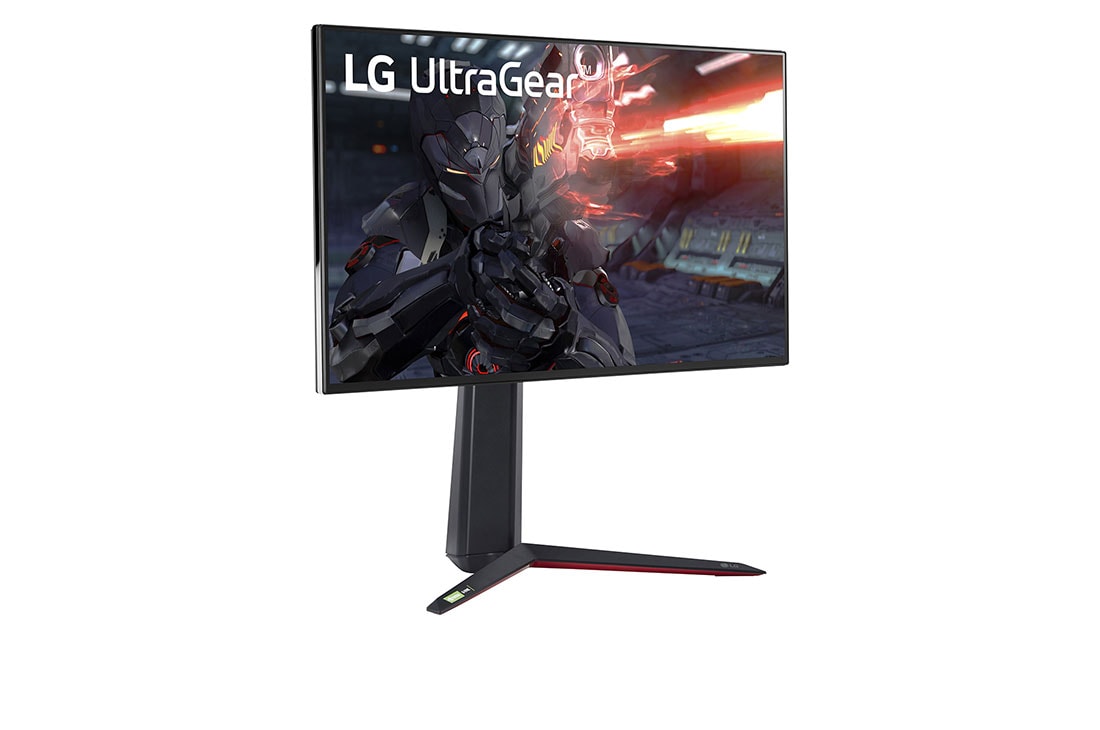 LG 27'' UHD 4K UltraGear™ Nano IPS 1 ms (GtG) , με VESA DSC, πλαϊνή όψη σε γωνία +15 μοιρών, 27GN95R-B, thumbnail 3