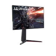 LG 27'' UHD 4K UltraGear™ Nano IPS 1 ms (GtG) , με VESA DSC, πλαϊνή όψη σε γωνία +15 μοιρών, 27GN95R-B, thumbnail 3