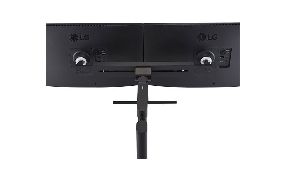 LG Οθόνη Ergo Dual QHD 27'' με σύνδεση Daisy Chain, πίσω προοπτική, 27QP88DP-BS, thumbnail 10