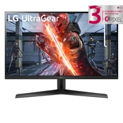 LG Οθόνη 27'' UltraGear™ Full HD IPS 1ms (GtG) για παιχνίδια, συμβατή με NVIDIA® G-SYNC®, μπροστινή όψη, 27GN60R-B, thumbnail 2
