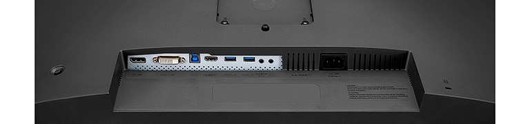 Αυτή η οθόνη διαθέτει DisplayPort, DVI, HDMI, USB (1Up/2Down), θύρα εξόδου ακουστικών και θύρα εισόδου ήχου.