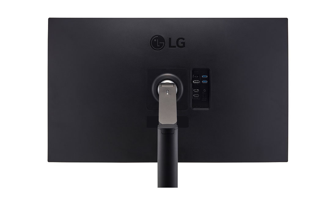 LG Οθόνη 31,5'' QHD Ergo IPS με θύρα USB Type-C™, πίσω όψη με βραχίονα μόνιτορ κεντρικά σε κοντινό πλάνο, 32QP880-B, thumbnail 12