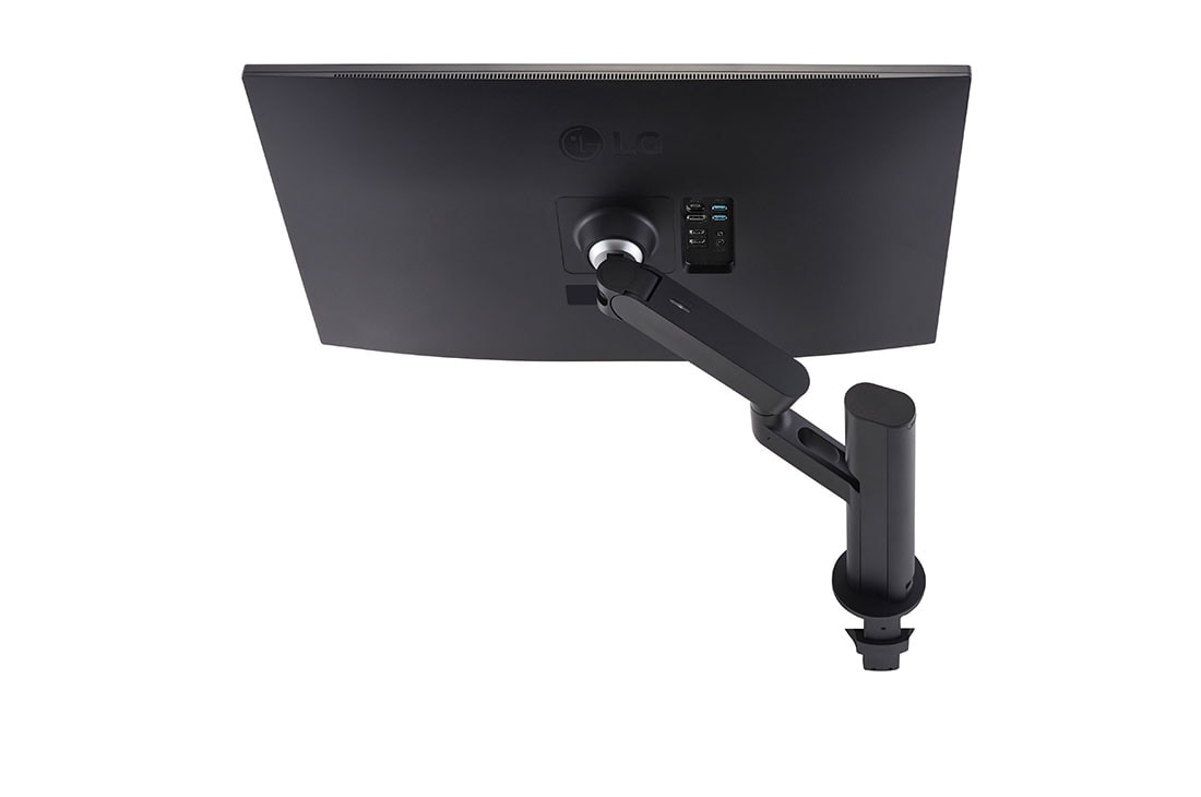 LG Οθόνη 31,5'' QHD Ergo IPS με θύρα USB Type-C™, πίσω πλαϊνή όψη με βραχίονα οθόνης σε επέκταση προς τα δεξιά, 32QP880-B, thumbnail 14