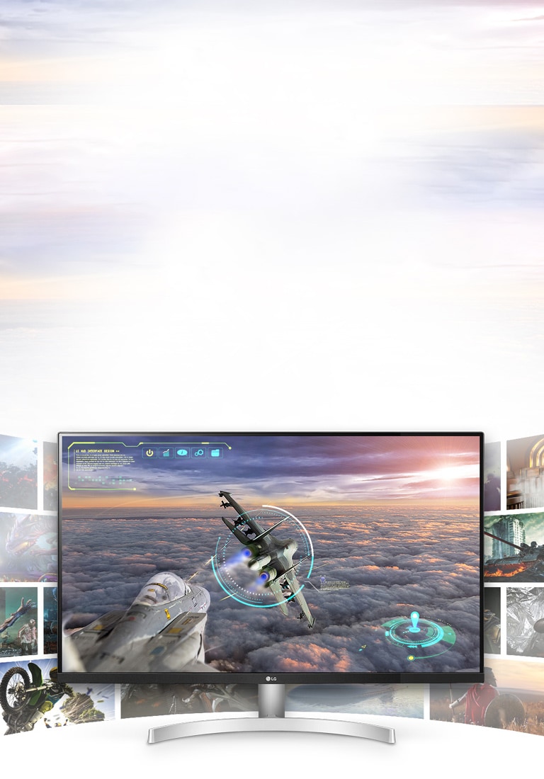 Σκηνή παιχνιδιού σε οθόνη LG UHD 4K με εξαιρετική ευκρίνεια και λεπτομέρεια