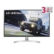 LG Μόνιτορ 31,5'' UHD 4K (3840x2160) HDR, μπροστινή όψη, 32UN500P-W, thumbnail 1