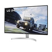 LG Μόνιτορ 31,5'' UHD 4K (3840x2160) HDR, πλαϊνή όψη σε γωνία +15 μοιρών, 32UN500P-W, thumbnail 2