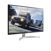 LG Μόνιτορ 31,5'' UHD 4K (3840x2160) HDR, προοπτική όψη, 32UN500P-W, thumbnail 4