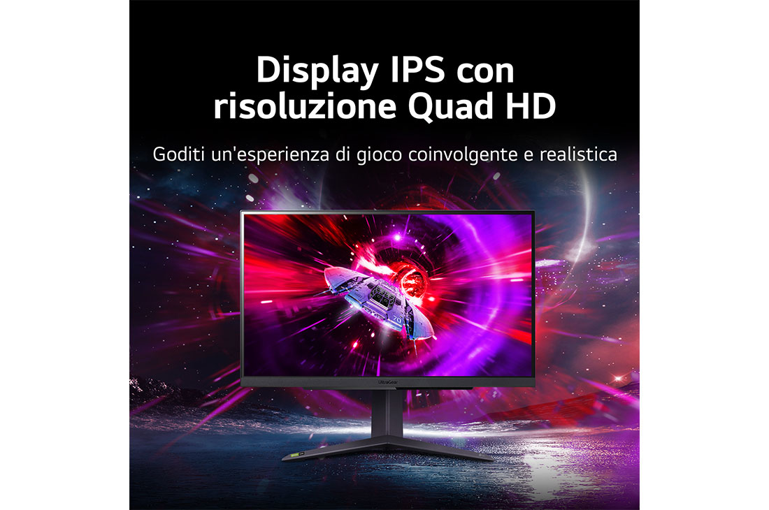 LG Οθόνη 27'' UltraGear™ QHD για παιχνίδια με ρυθμό ανανέωσης 165 Hz, Display IPS con risoluzione Quad HD, 27GR75Q-B, thumbnail 3