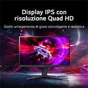 LG Οθόνη 27'' UltraGear™ QHD για παιχνίδια με ρυθμό ανανέωσης 165 Hz, Display IPS con risoluzione Quad HD, 27GR75Q-B, thumbnail 3