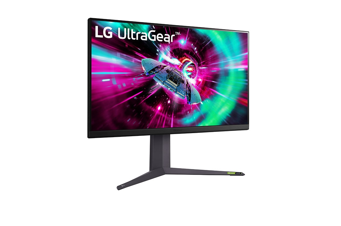 LG Οθόνη LG UltraGear™ 32 ιντσών για παιχνίδια με ρυθμό ανανέωσης 144 Hz, πλαϊνή όψη σε γωνία +15 μοιρών, 32GR93U-B, thumbnail 3