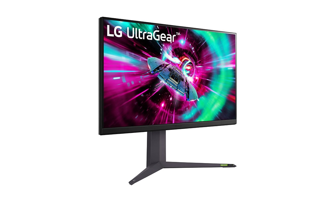 LG Οθόνη LG UltraGear™ 32 ιντσών για παιχνίδια με ρυθμό ανανέωσης 144 Hz, προοπτική όψη, 32GR93U-B, thumbnail 4