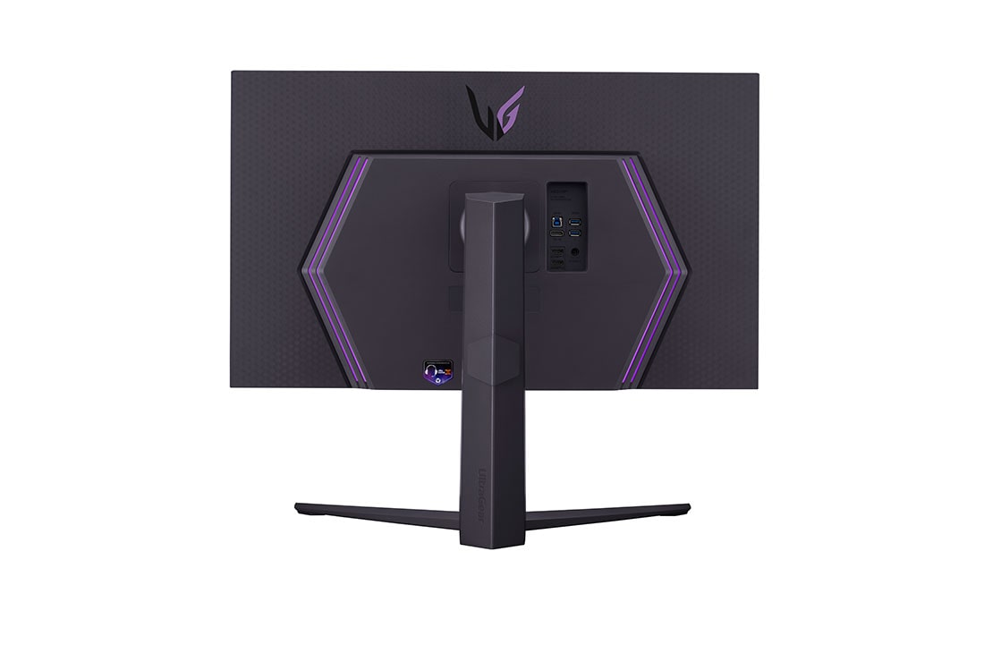 LG Οθόνη LG UltraGear™ 32 ιντσών για παιχνίδια με ρυθμό ανανέωσης 144 Hz, πίσω όψη με αναμμένα φώτα, 32GR93U-B, thumbnail 8