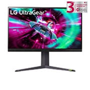 LG Οθόνη LG UltraGear™ 32 ιντσών για παιχνίδια με ρυθμό ανανέωσης 144 Hz, μπροστινή όψη, 32GR93U-B, thumbnail 1