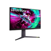 LG Οθόνη LG UltraGear™ 32 ιντσών για παιχνίδια με ρυθμό ανανέωσης 144 Hz, πλαϊνή όψη σε γωνία +15 μοιρών, 32GR93U-B, thumbnail 3