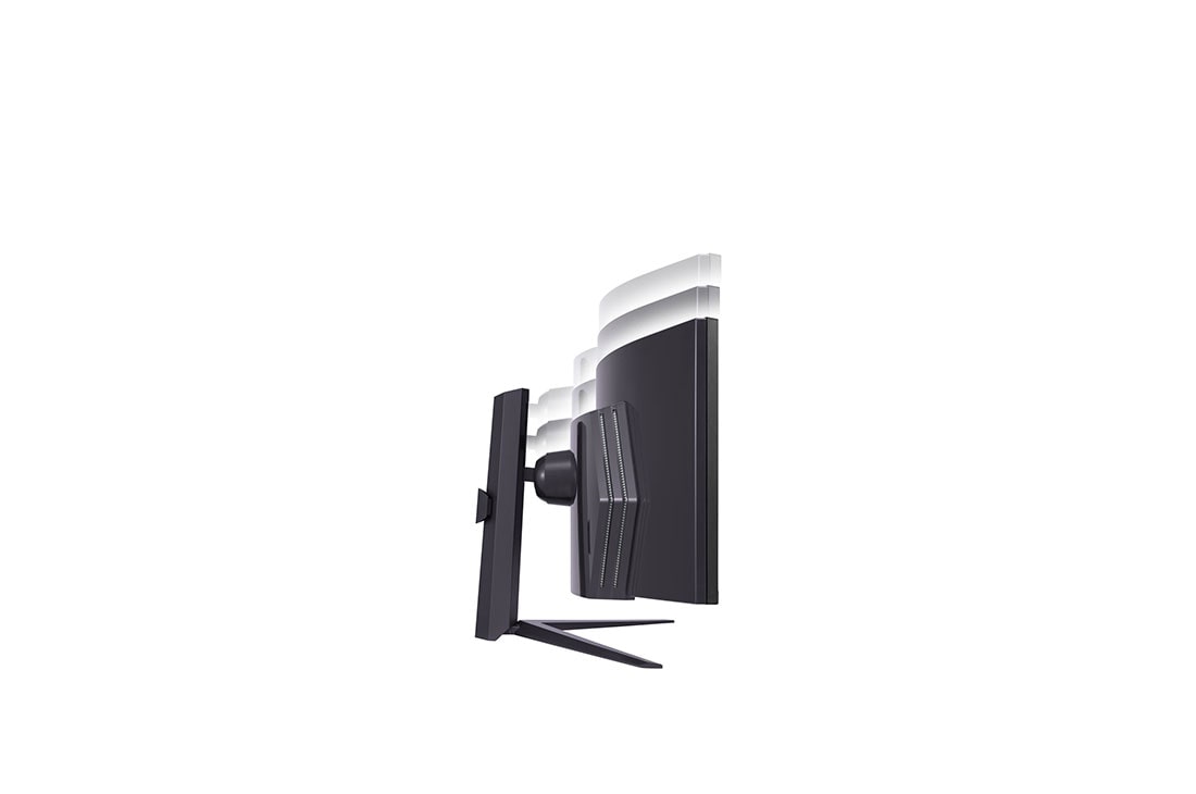 LG Κυρτή οθόνη UltraGear™ 32:9 Dual QHD 49'' για παιχνίδια με ρυθμό ανανέωσης 240Hz, πλάγια όψη του ύψους της οθόνης από πάνω προς τα κάτω, 49GR85DC-B, thumbnail 12