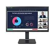 LG Οθόνη IPS Full HD (1920x1080) 23,8 ιντσών με ενσωματωμένη Webcam Full HD, μπροστινή όψη, 24BP75CP-B, thumbnail 1