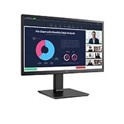 LG Οθόνη IPS Full HD (1920x1080) 23,8 ιντσών με ενσωματωμένη Webcam Full HD, πλαϊνή όψη σε γωνία +15 μοιρών, 24BP75CP-B, thumbnail 5