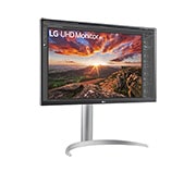 LG Οθόνη 27'' UHD 4K IPS με VESA DisplayHDR™ 400, πλαϊνή όψη σε γωνία +15 μοιρών, 27UP85NP-W, thumbnail 3