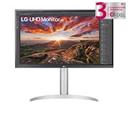 LG Οθόνη 27'' UHD 4K IPS με VESA DisplayHDR™ 400, μπροστινή όψη, 27UP85NP-W, thumbnail 1