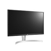 LG Οθόνη 27'' UHD 4K (3840x2160) HDR, πλαϊνή όψη σε γωνία +15 μοιρών, 27UL550P-W, thumbnail 3