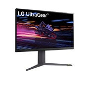 LG Οθόνη 32'' UltraGear™ για παιχνίδια | QHD, IPS 1 ms (GtG), συμβατή με NVIDIA<sup>®</sup> G-SYNC<sup>®</sup>, Μπροστινή πλαϊνή όψη με περιστροφή +15 μοιρών, 32GR75Q-B, thumbnail 3