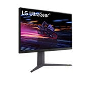 LG Οθόνη 32'' UltraGear™ για παιχνίδια | QHD, IPS 1 ms (GtG), συμβατή με NVIDIA<sup>®</sup> G-SYNC<sup>®</sup>, Μπροστινή πλαϊνή όψη με περιστροφή +45 μοιρών, 32GR75Q-B, thumbnail 4