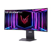 LG Ολοκαίνουργια κυρτή οθόνη για παιχνίδια 34'' UltraGear™ OLED 800R | 21:9 Ultra-WQHD 240Hz, 0.03ms (GtG), DisplayHDR True Black 400, πλαϊνή όψη σε γωνία -15 μοιρών, 34GS95QE-B, thumbnail 2