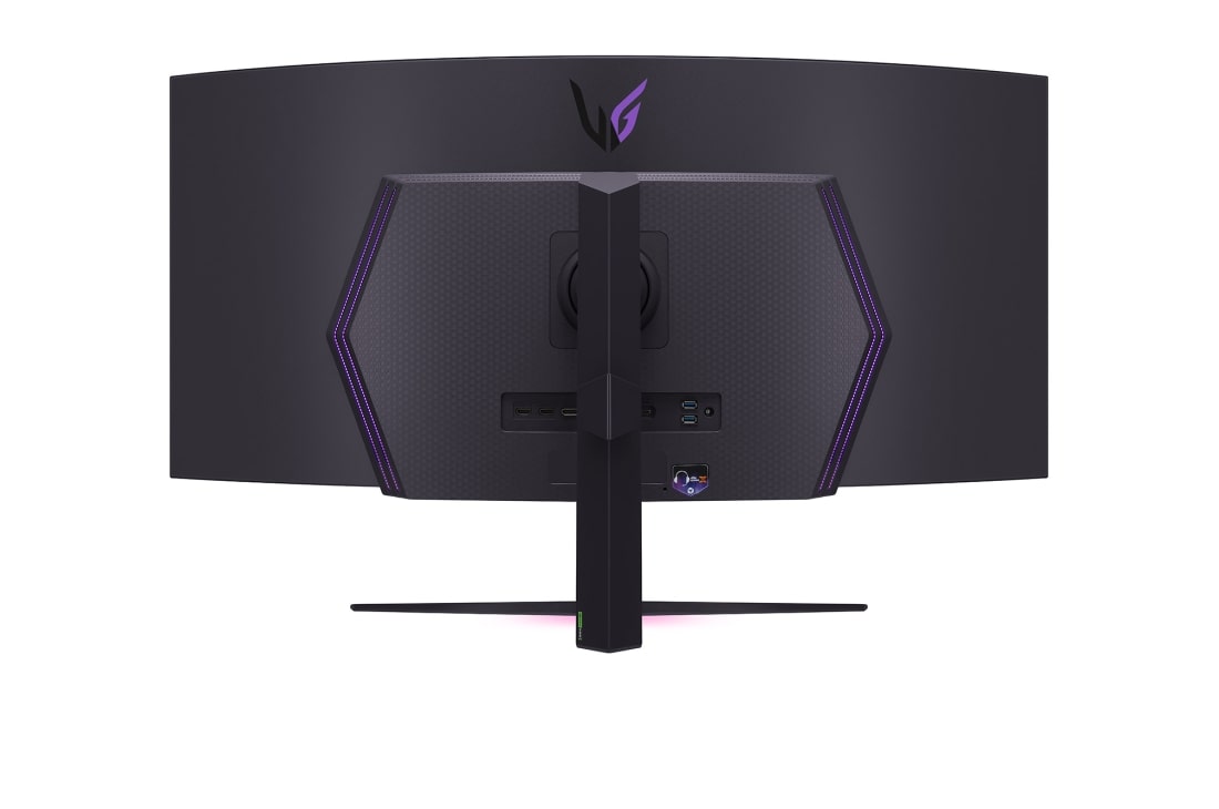 LG Κυρτή gaming οθόνη 45” UltraGear™ OLED | 800R, DisplayHDR True Black 400, 240Hz, 0.03ms (GtG), USB Type-C™, DepthSound, Πίσω όψη με αναμμένα φώτα, 45GS95QE-B, thumbnail 8