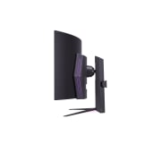 LG Κυρτή gaming οθόνη 45” UltraGear™ OLED | 800R, DisplayHDR True Black 400, 240Hz, 0.03ms (GtG), USB Type-C™, DepthSound, Πλαϊνή όψη με αναμμένα φώτα, 45GS95QE-B, thumbnail 6