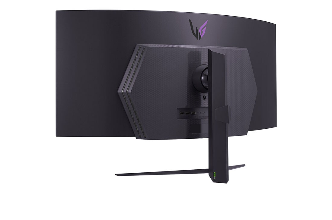 LG 45” UltraGear™ OLED curved gaming monitor | 800R, Ultra-WQHD, DisplayHDR True Black 400, 240Hz, 0.03ms (GtG), USB Type-C™, DepthSound, Πίσω προοπτική όψη με σβηστά φώτα, 45GS96QB-B, thumbnail 9