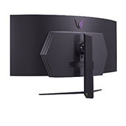 LG 45” UltraGear™ OLED curved gaming monitor | 800R, Ultra-WQHD, DisplayHDR True Black 400, 240Hz, 0.03ms (GtG), USB Type-C™, DepthSound, Πίσω προοπτική όψη με σβηστά φώτα, 45GS96QB-B, thumbnail 9