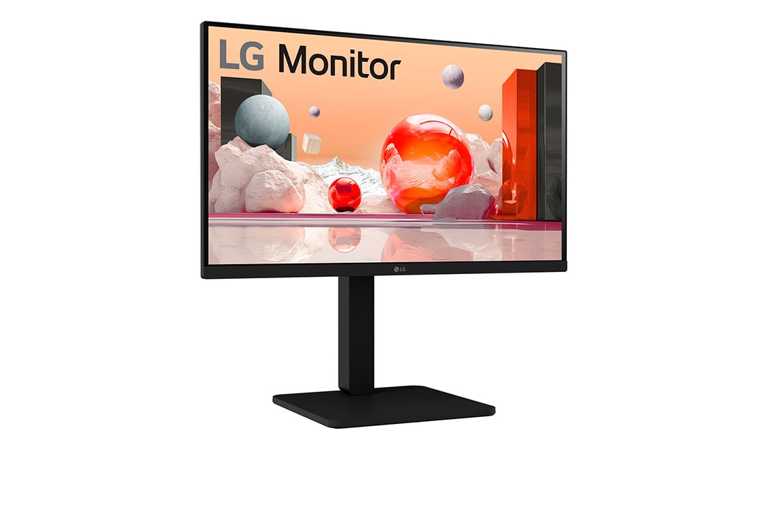 LG Οθόνη IPS Full HD 24'', πλαϊνή όψη σε γωνία +15 μοιρών, 24BA450-B, thumbnail 3