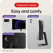 LG Κυρτή οθόνη 34'' UltraWide™ QHD, 34WR50QK-B, thumbnail 14