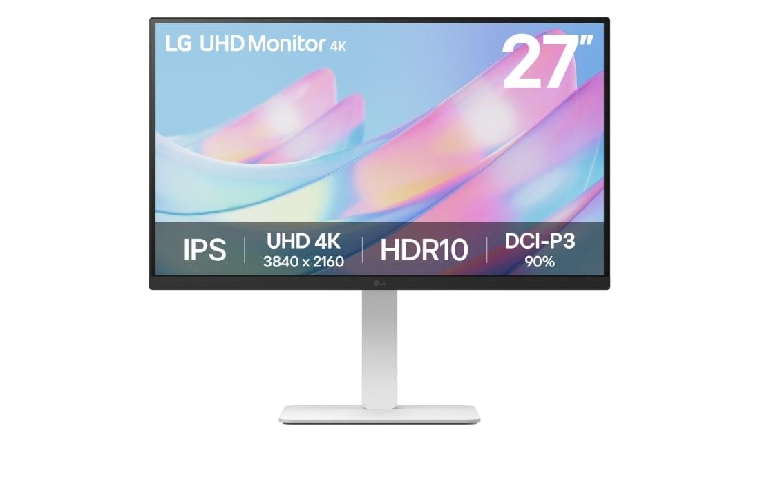 LG Οθόνη 27'' 4K UHD UltraFine™ IPS, μπροστινή όψη, 27US550-W