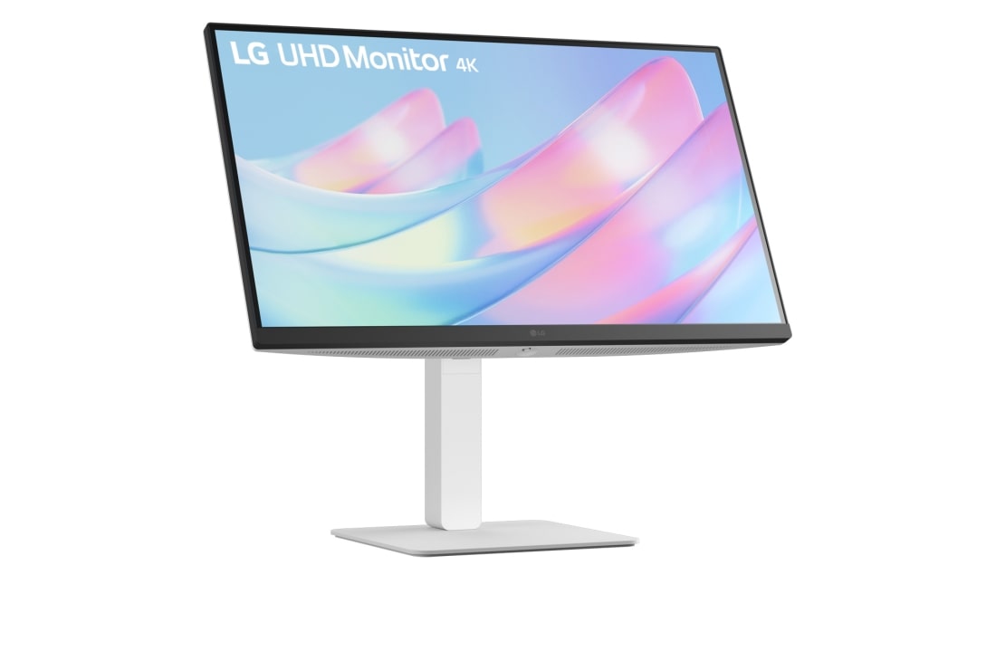 LG Οθόνη 27'' 4K UHD UltraFine™ IPS, Πλαϊνή όψη σε γωνία +15 μοιρών με κλίση, 27US550-W, thumbnail 11