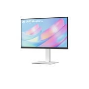 LG Οθόνη 27'' 4K UHD UltraFine™ IPS, πλαϊνή όψη σε γωνία -15 μοιρών, 27US550-W, thumbnail 5