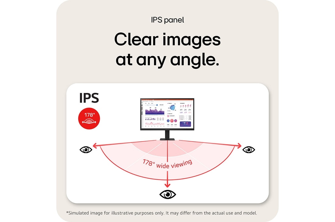 LG Οθόνη IPS 23,8” QHD με USB-C, clear images at any angle, 24U631A-B, thumbnail 13