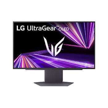 LG Οθόνη για παιχνίδια LG UltraGear™ 27 ιντσών OLED 480Hz QHD | 0.03ms (GtG), DP 2.1, DisplayHDR True Black 400 , μπροστινή όψη της οθόνης με τη βάση κάτω, 27GX790A-B, thumbnail 8