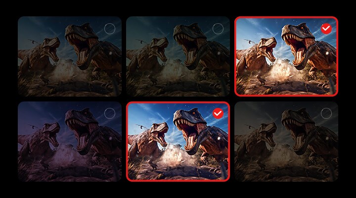 Κινούμενο βίντεο της λειτουργίας AI Personalized Picture Wizard σε δράση.