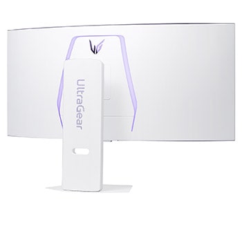 LG Κυρτή smart οθόνη για παιχνίδια LG UltraGear™ 39 ιντσών OLED 240Hz WQHD | webOS, 0.03ms (GtG), 240Hz, DisplayHDR True Black 400, πίσω προοπτική όψη, 39GX90SA-W, thumbnail 7