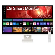 LG 31,5” 4K UHD Smart Monitor με webOS, μπροστινή όψη με τηλεχειριστήριο, 32U721SA-W, thumbnail 1