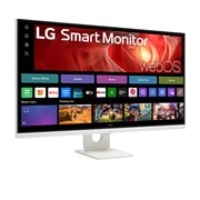 LG 31,5” 4K UHD Smart Monitor με webOS, πλαϊνή όψη σε γωνία +15 μοιρών, 32U721SA-W, thumbnail 4